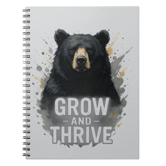 Cuaderno Crecimiento majestuoso Arte de oso negro
