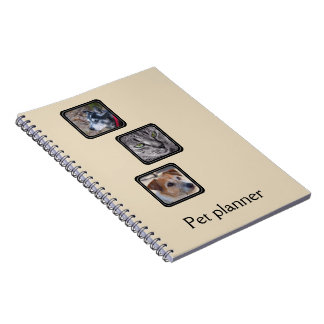 Cuaderno Cree a su propio planificador del mascota