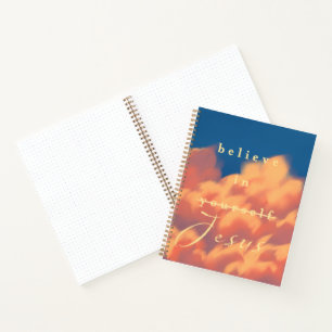 Cuaderno Cree En Jesús Con Bloc De Bala De Nubes