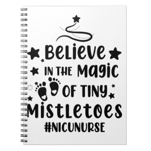 Cuaderno Cree En La Magia De Los Pequeños Muérdagos Enferme