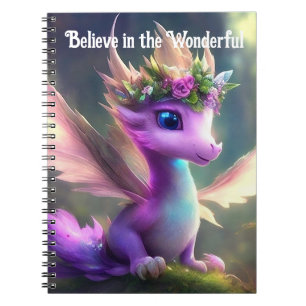 Cuaderno Cree en lo Maravilloso - Dragón Hada Púrpura