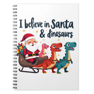 Cuaderno cree en Santa y los dinosaurios (Santa Elena