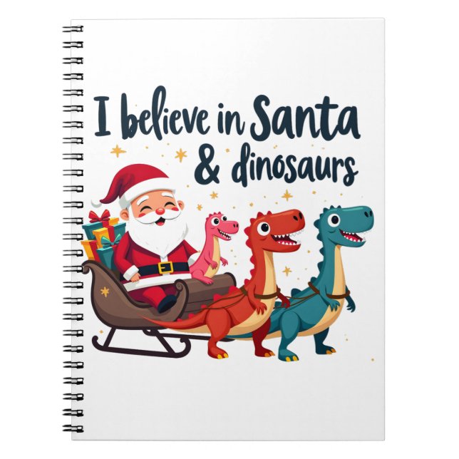 Cuaderno cree en Santa y los dinosaurios (Santa Elena (Frente)