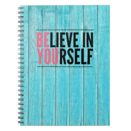 Cuaderno Cree en su propio portátil motivacional