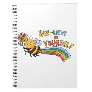 Cuaderno Cree en Ti Mismo – Abeja Motivacional Ilustrada