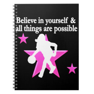 CUADERNO CREE EN TU ESTRELLA DE BALONCESTO