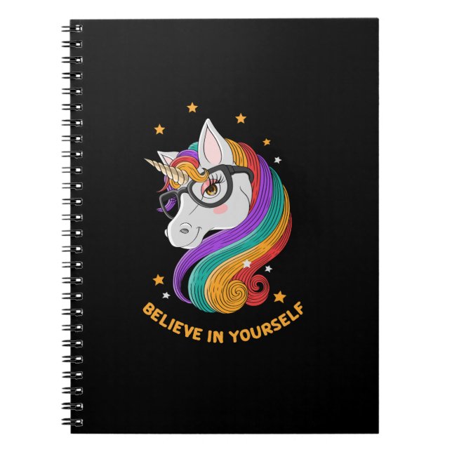 Cuaderno Cree En Usted Misma Unicornio (Frente)