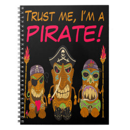Cuaderno Créeme, soy pirata, piratas tiki, gracioso