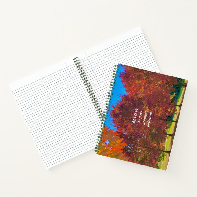 Cuaderno Creen los colores otoñales (Interior)