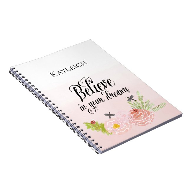 Cuaderno Creen los errores florales de Rubor (Lado Derecho)