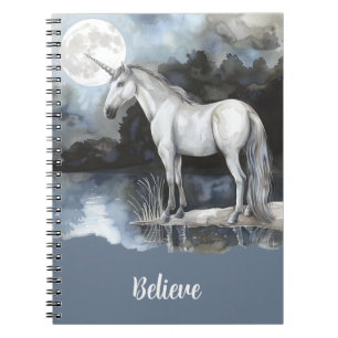 Cuaderno Creen Luna Llena Unicornio