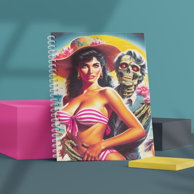 Cuaderno Creepy Zombie Beach Pin-up (Subido por el creador)