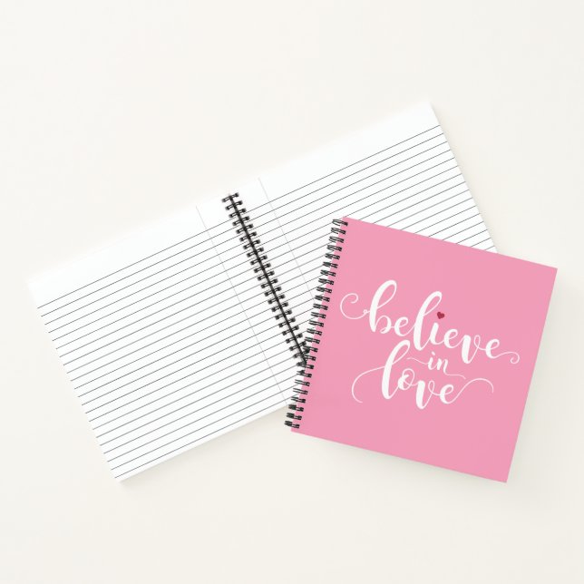 Cuaderno Creer en amar la caligrafía de San Valentín | Cuad (Interior)
