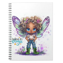 Cuaderno Creer en el bloc de notas de espiral de hadas mági
