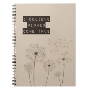 Cuaderno Creer en los deseos de Dandelions