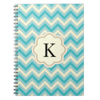 Crema Azul Acuático Chevron Zigzag Rayas