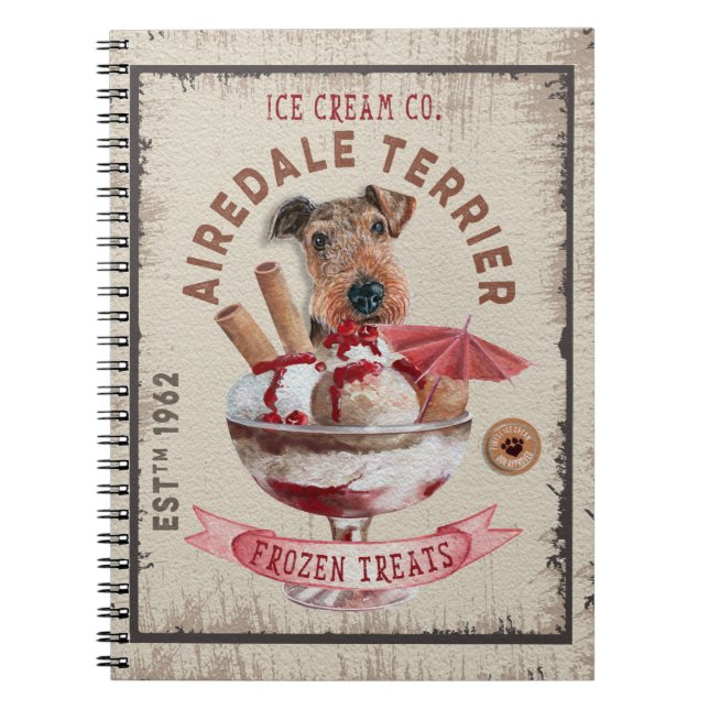 Cuaderno Crema de helado de perro (Frente)