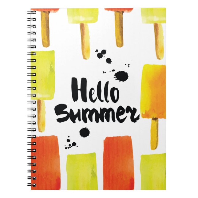 Cuaderno Crema de hielo: acuarela vintage (Frente)