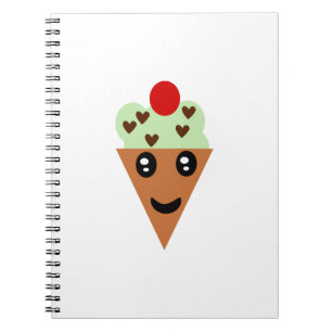 Cuaderno Crema de hielo de chocolate de menta suave