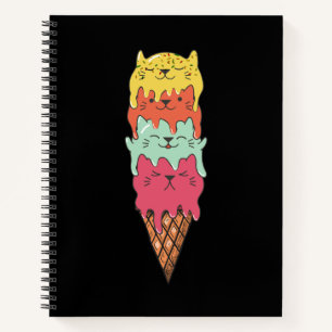 Cuaderno Crema de hielo de gato   Kawaii Kittens