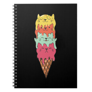 Cuaderno Crema de hielo de gato   Kawaii Kittens