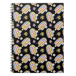Cuaderno Crema de hielo floral dulce - Modelo de verano cap