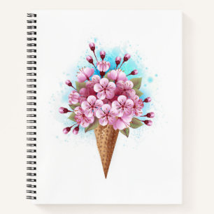 Cuaderno Crema rosa de hielo Sakura Waffle Cone