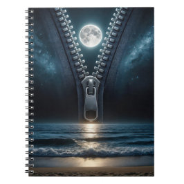 Cuaderno Cremallera Desabrochando El Claro De Luna
