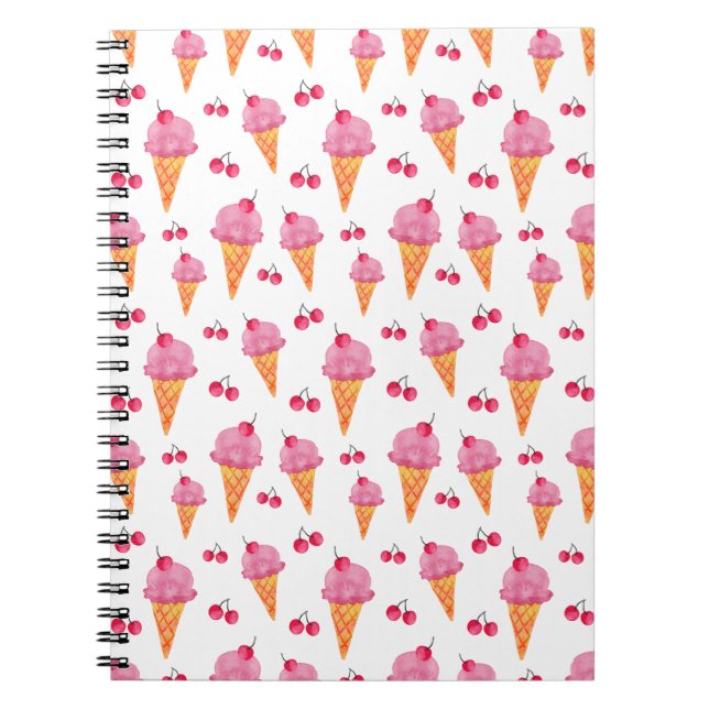 Cuaderno Cremas de hielo y cerezas (Frente)