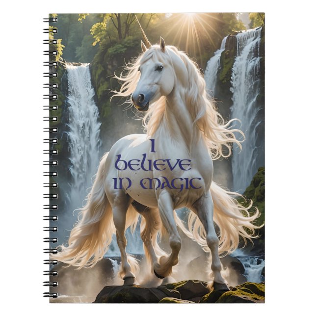 Cuaderno Creo en el unicornio mágico (Frente)