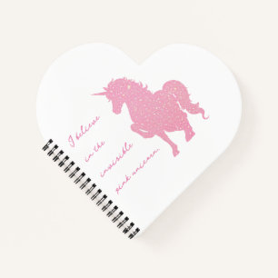 Cuaderno Creo en el unicornio rosa invisible.