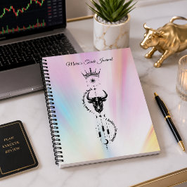 Cuaderno Creo en mí mismo Símbolo de comerciante con aura p