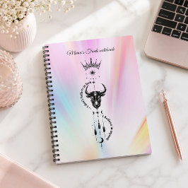 Cuaderno Creo en mí mismo Símbolo de comerciante con aura p