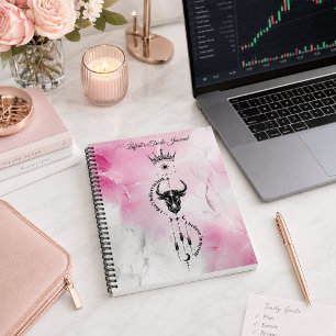 Cuaderno Creo en mí mismo Símbolo de comerciante de mármol