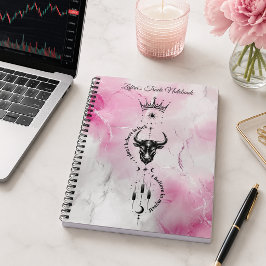 Cuaderno Creo en mí mismo Símbolo de comerciante de mármol