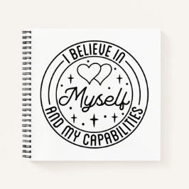 Cuaderno Creo en mí mismo y en mis capacidades