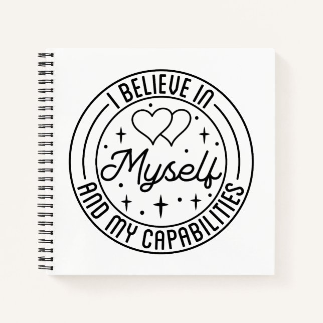 Cuaderno Creo en mí mismo y en mis capacidades (Anverso)