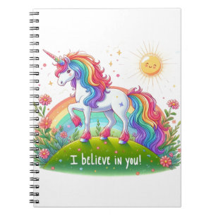 Cuaderno Creo en ti... unicornios