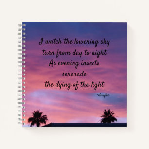 Cuaderno Crepúsculo - Arte de poesía