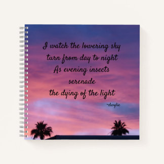 Cuaderno Crepúsculo - Arte de poesía