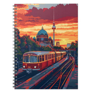 Cuaderno Crepúsculo berlinés: Sinfonía en Skyline en tonos 