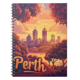 Cuaderno Crepúsculo de Perth: Sinfonía de la puesta del sol