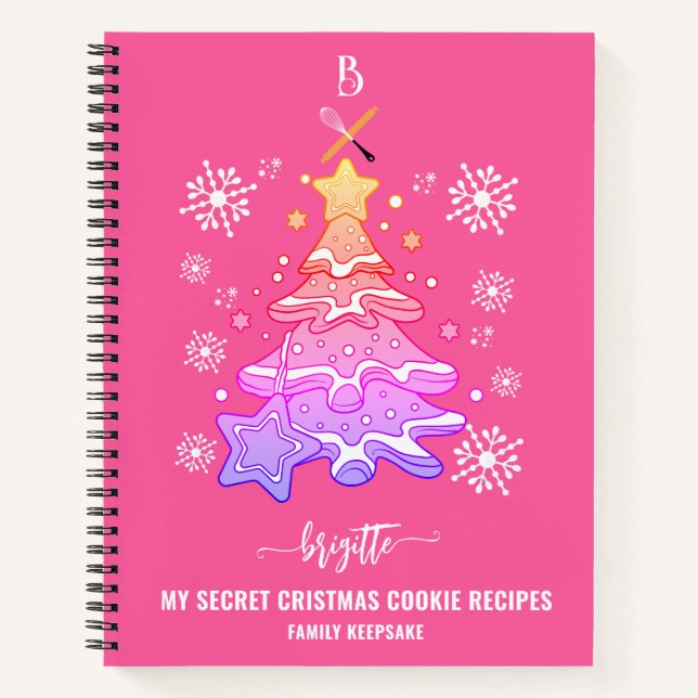 Cuaderno Crepúsculo de serpientes rosado de galletas de cho (Anverso)