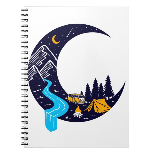 Cuaderno Crescent Moon Adventure Camping (Frente)