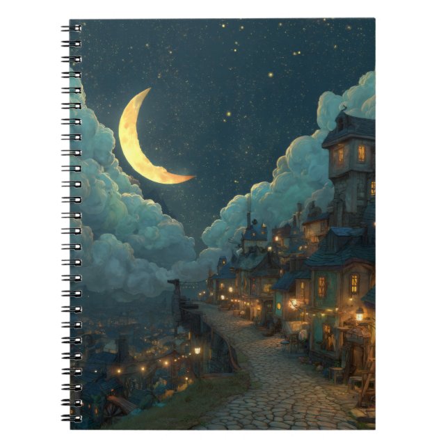 Cuaderno Crescent Moon Lantern Village Notebook (Frente)
