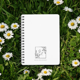 Cuaderno Crest Botánico | Diario de Monograma Atemporal