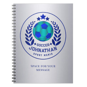 Cuaderno Crest de Balón de Fútbol Regalos para Fanáticos