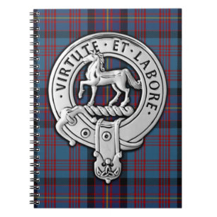 Cuaderno Crest de Clan Cochrane y Tartán Azul