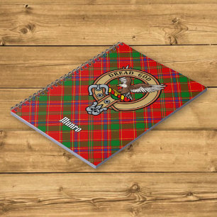 Cuaderno Crest de Clan Munro sobre Tartán