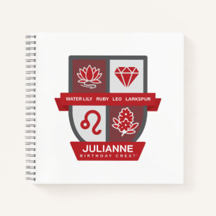 Cuaderno Crest™ de cumpleaños de Leo para julio 23-31